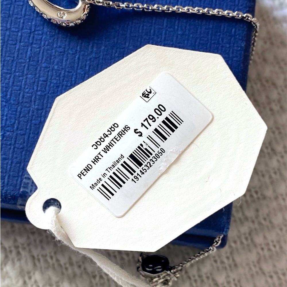 Swarovski “Sublima” White Heart Pendant Necklace - Picture 9 of 14